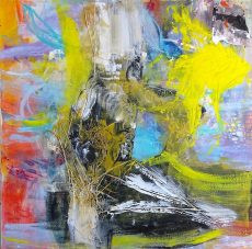the nest acrylique sur toile 100 cm x100 cm