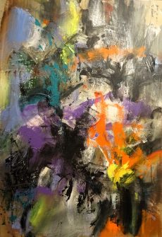 Chamarré acrylique sur toile 146 cm x 114 cm-2022