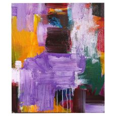sans titre N° 3 65 cm x 55 cm dominante violet et orange