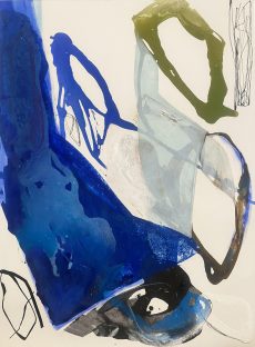 Toile abstraite Dominante bleue